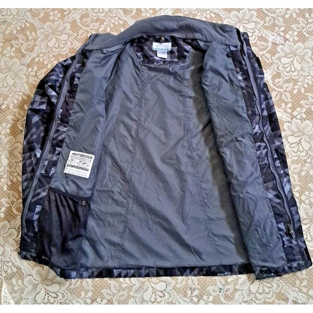 Columbia Jacket Youth Sz. XL 18-20 Black Gray Interchange Shell Only Ski Outdoor